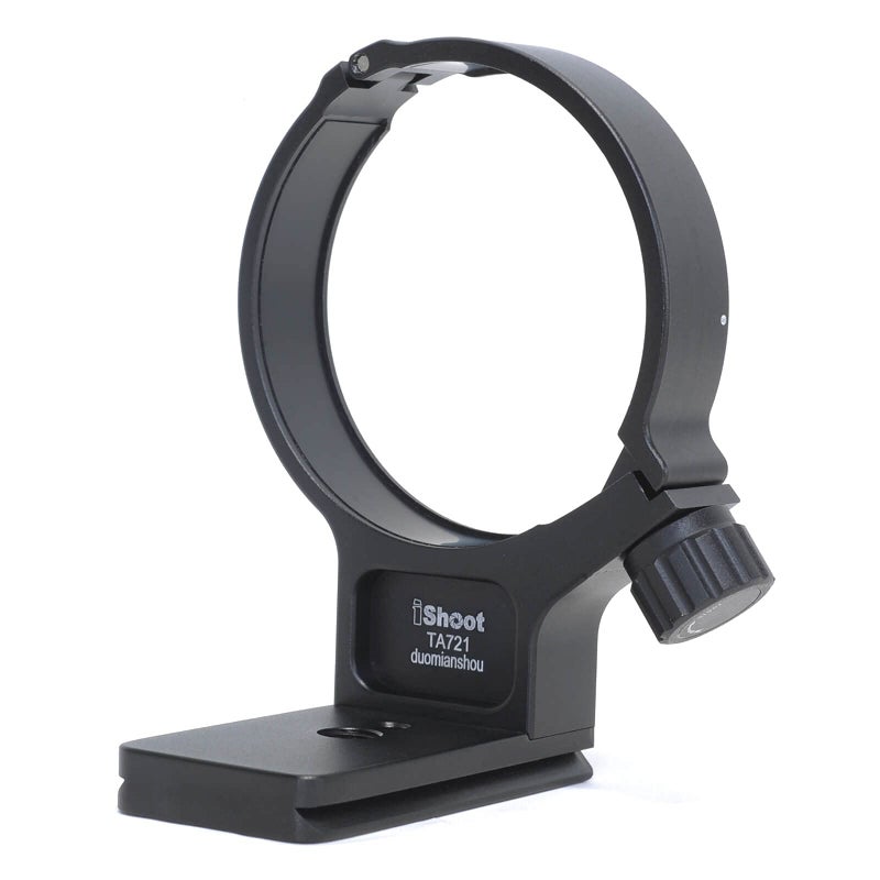 iShoot Tripod Mount Ring, Lens Collar Support Compatible with Tamron 70-210mm f/4 Di VC USD A034, Built-in Arca Fit Quick Release Plate for Arca-Swiss Tripod Head Clamp - Image 1